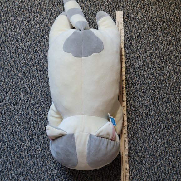 Sweet Vintoys Grey and White Calcio Cat Soft Pillow - Picture 6 of 9